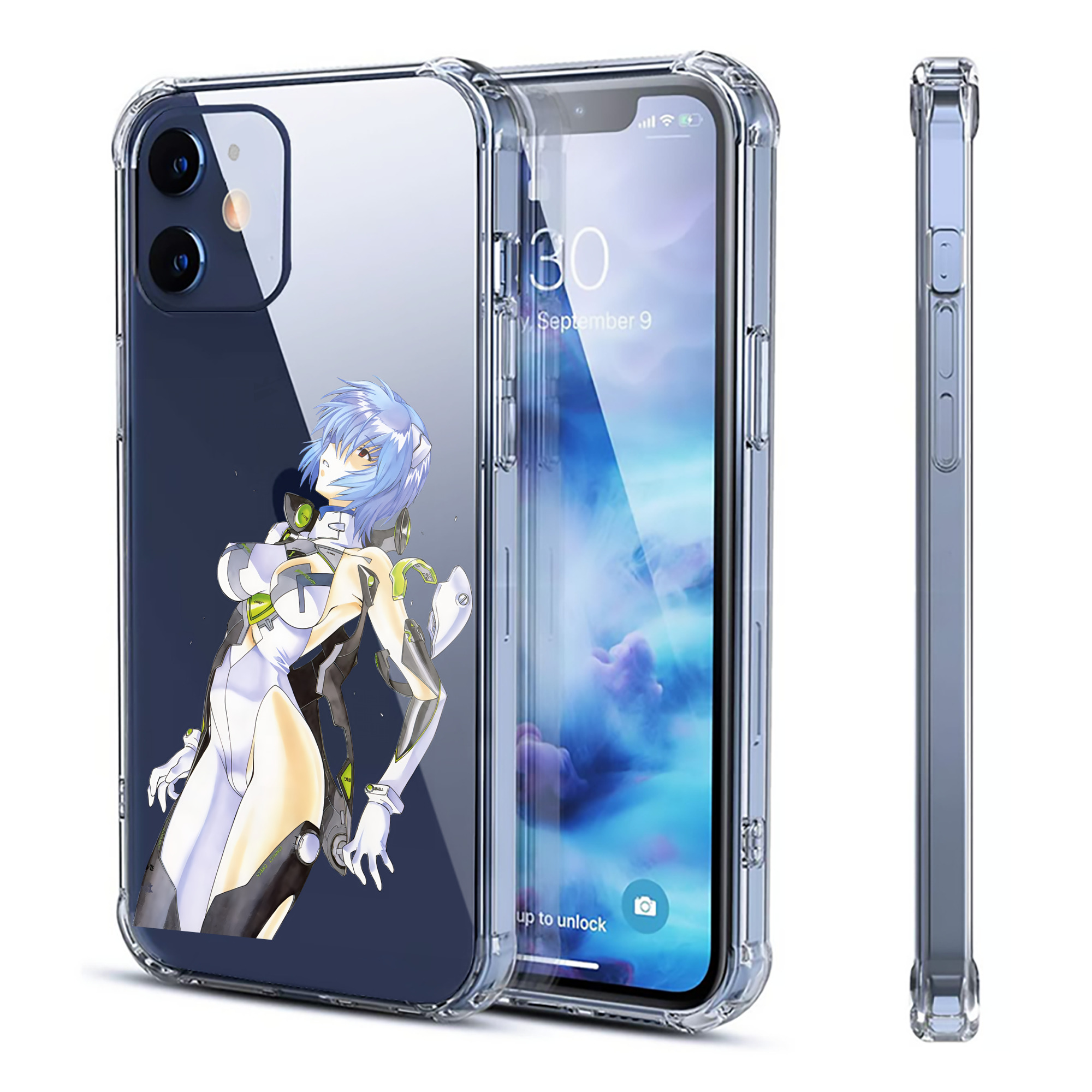 （画像用） EVA 新世紀エヴァンゲリオン 【iPhone 12シリーズ対応】透明スマホケース（クリアソフトケース）
